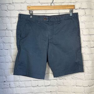 Ted Baker Men's Shorlid Slim Fit Geo Print Chino Shorts Blue Size 38R